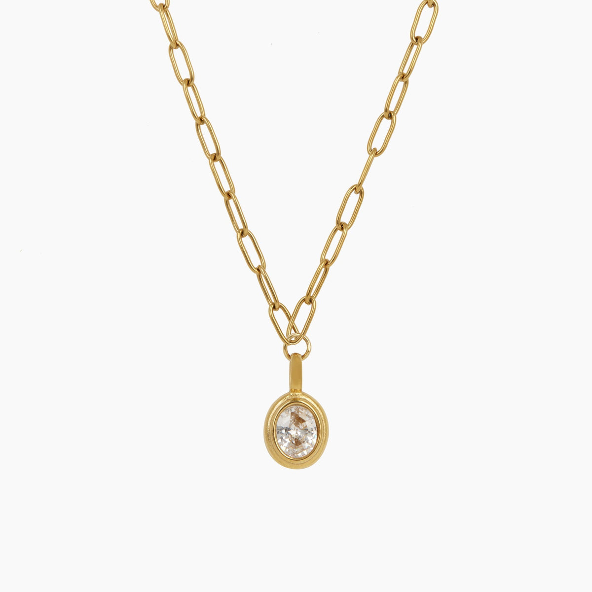 Margot Gold Necklace by Zahar – Cubic Zirconia - Gaudion Furniture