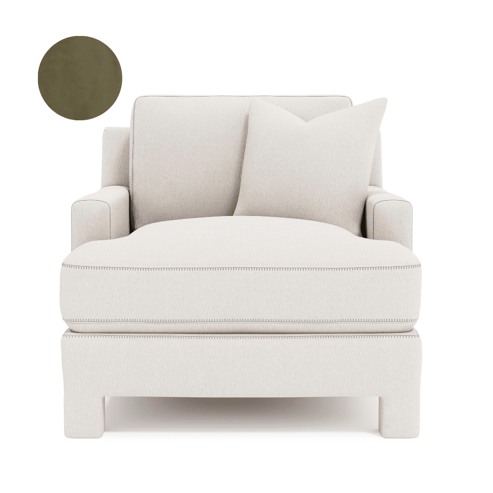 Mily Armchair Green Velvet - Gaudion Furniture