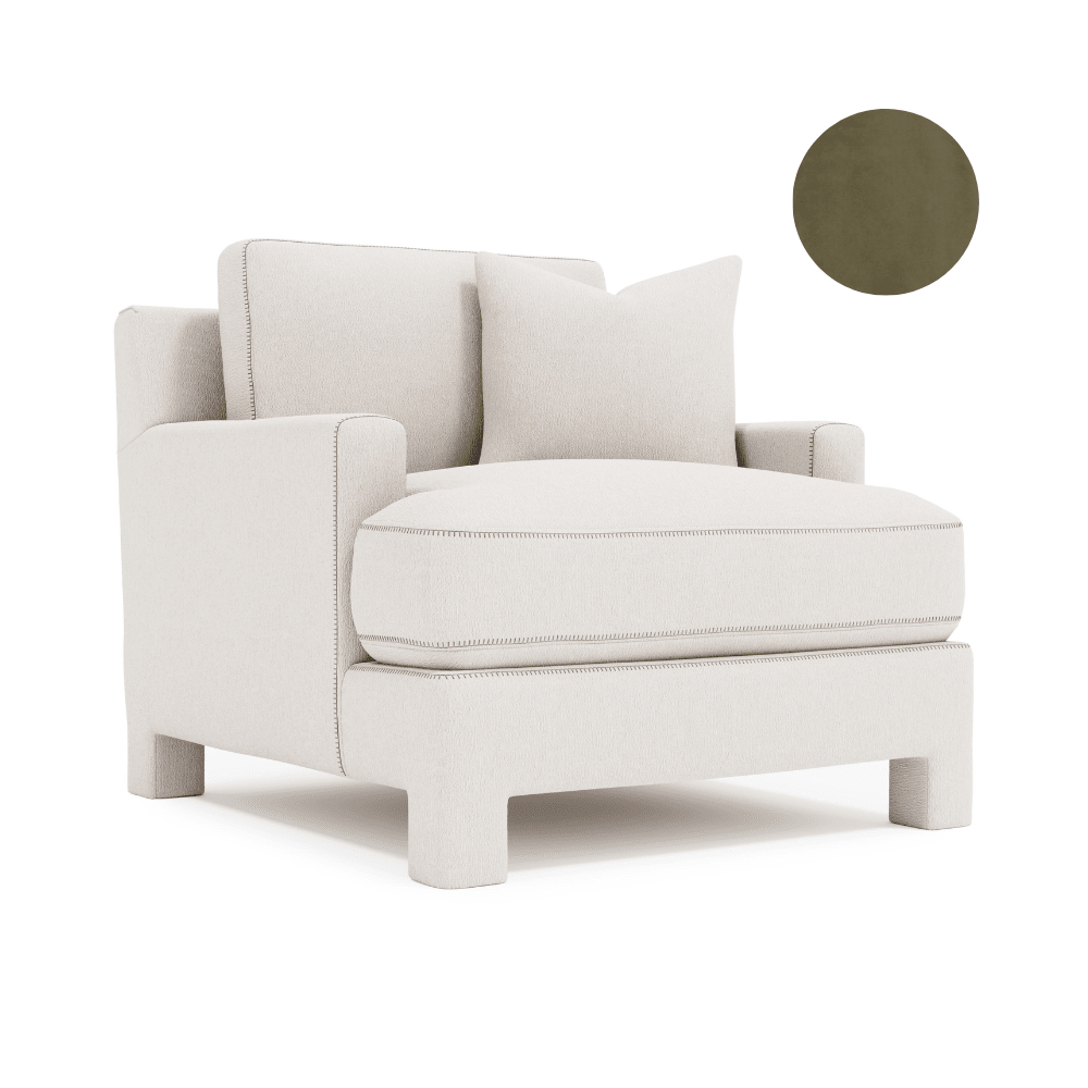 Mily Armchair Green Velvet - Gaudion Furniture
