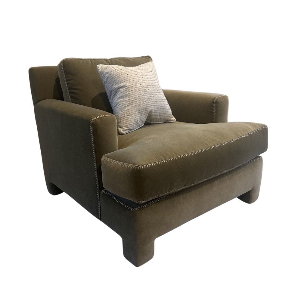 Mily Armchair Green Velvet Bernhardt x Gaudions - Gaudion Furniture