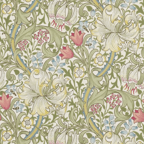 Morris & Co Golden Lily Wallpaper - Gaudion Furniture