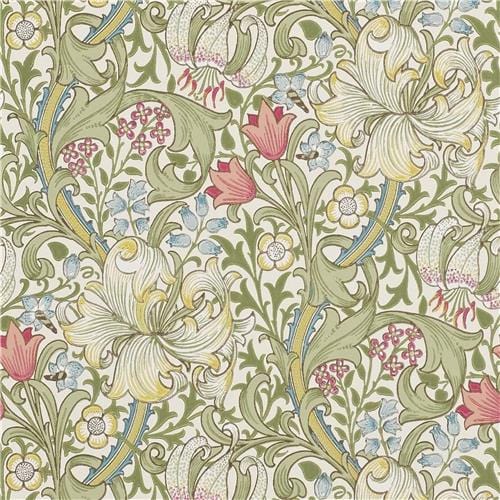 Morris & Co Golden Lily Wallpaper - Gaudion Furniture