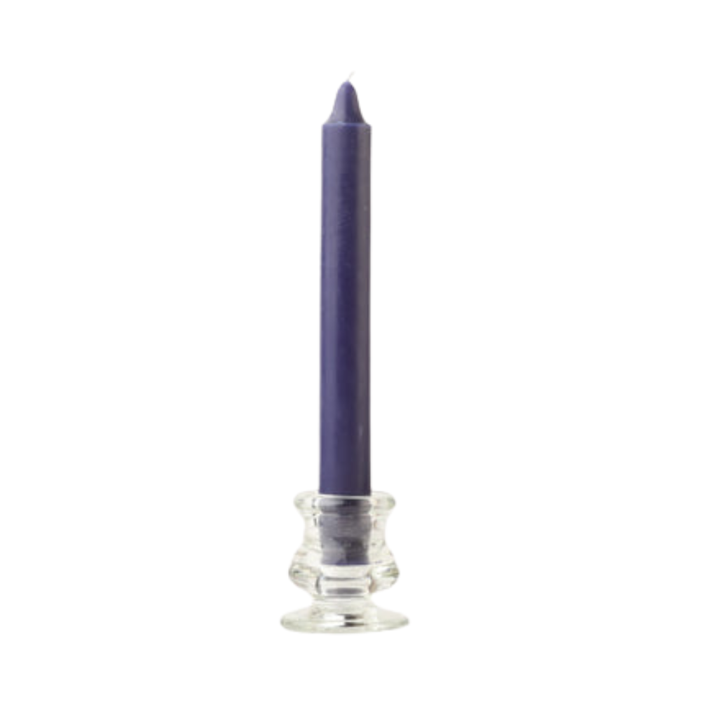 Navy blue dinner candle