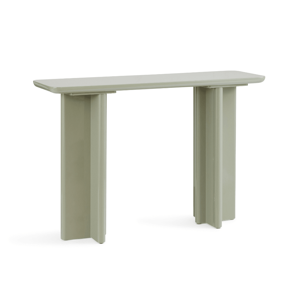 Olivia Modern Console in Sage Green - Gaudion Furniture