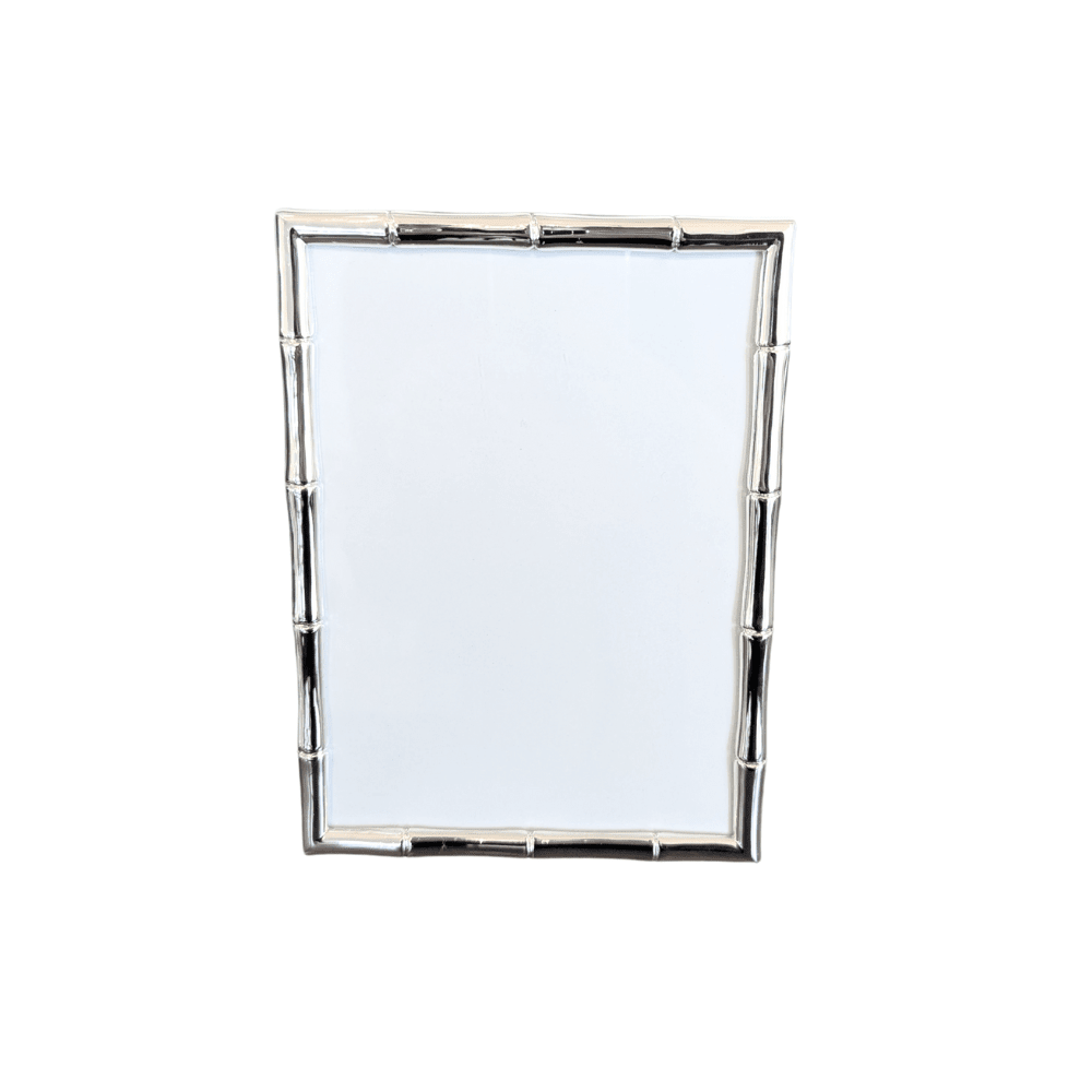 Picture Frame Bamboo Silver Plated 2 Sizes - Gaudion Furniture