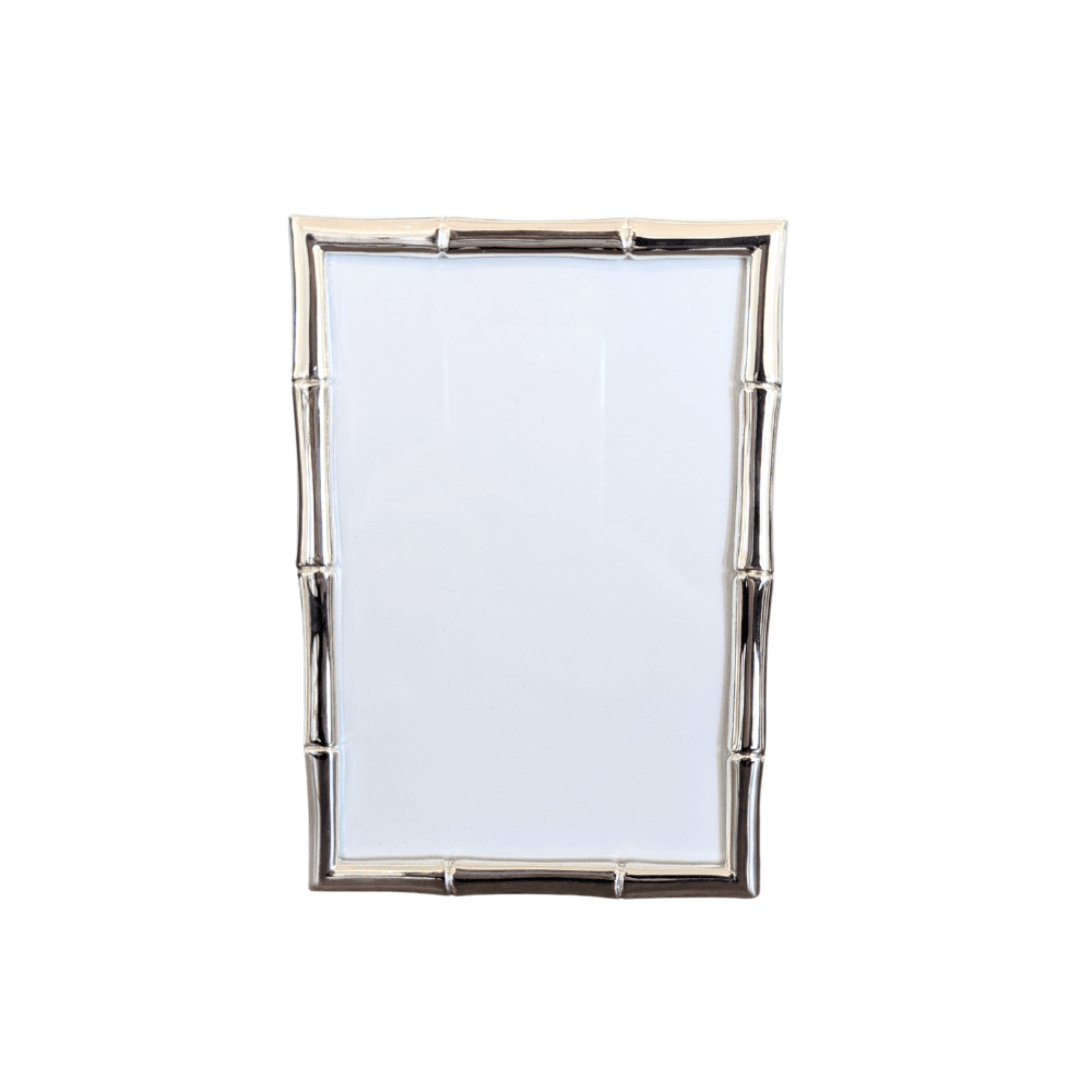 Picture Frame Bamboo Silver Plated 2 Sizes - Gaudion Furniture