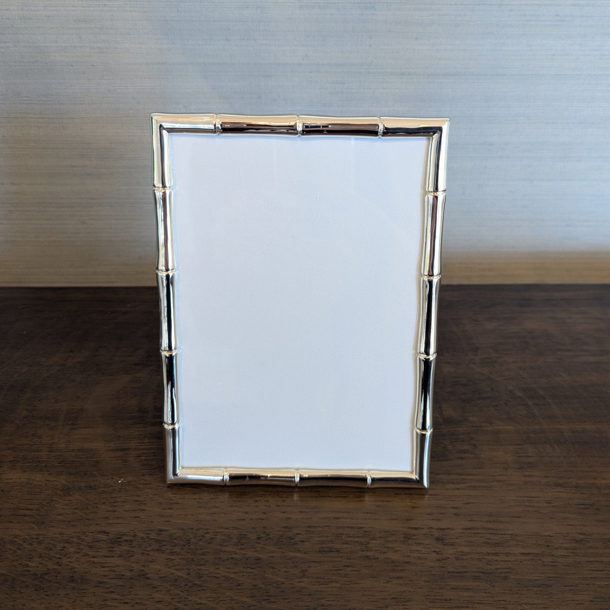 Picture Frame Bamboo Silver Plated 2 Sizes - Gaudion Furniture