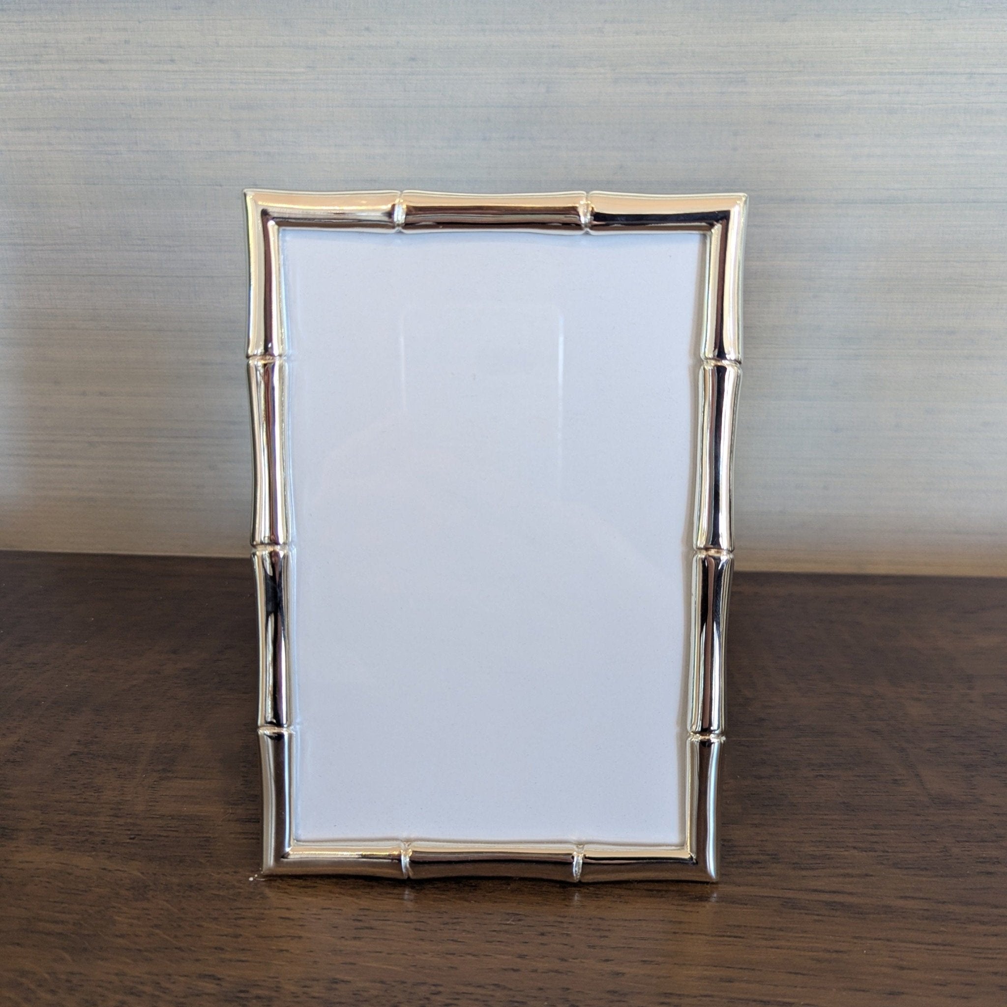 Picture Frame Bamboo Silver Plated 2 Sizes - Gaudion Furniture
