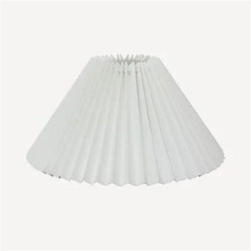 Pleated Linen Shade White 26cm - Gaudion Furniture