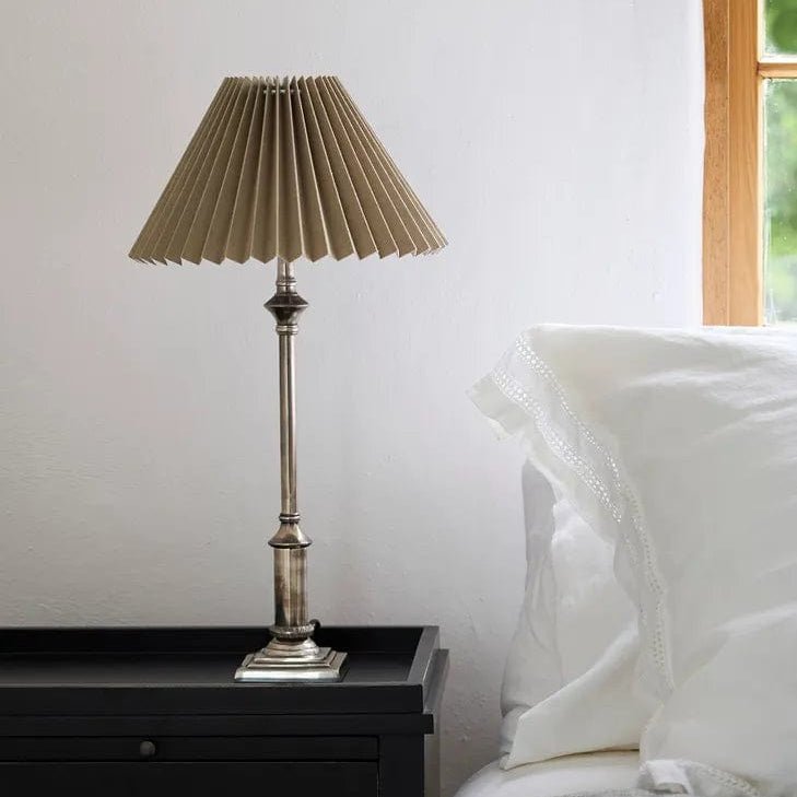 Pleated Shade Taupe 35cm - Gaudion Furniture