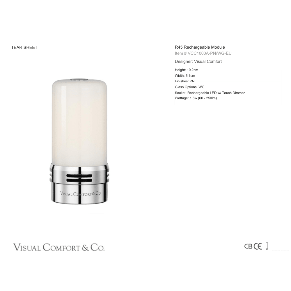 R45 Rechargeable Bulb - Gaudion Furniture