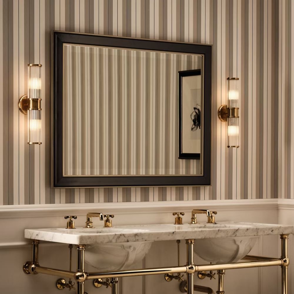 Ralph Lauren Allen Double Light Sconce 2 Finishes - Gaudion Furniture