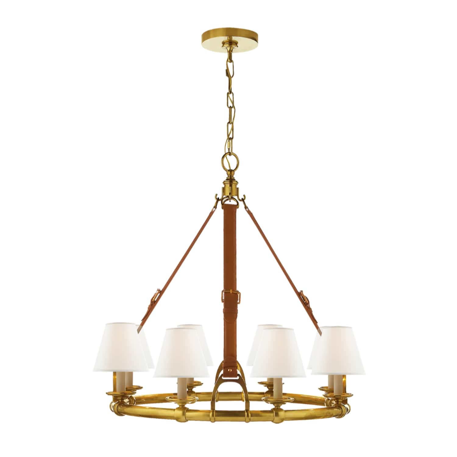 Ralph Lauren Westbury Chandelier Natural Brass - Gaudion Furniture