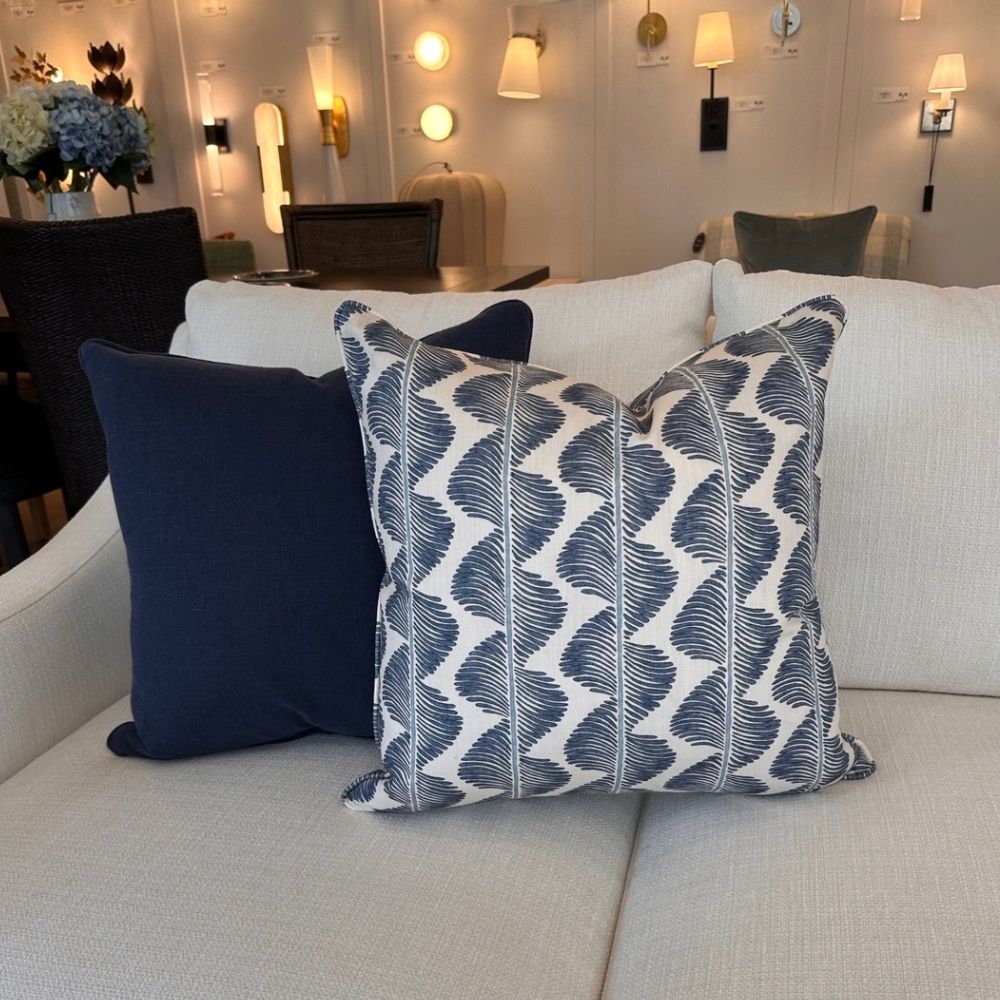 Romo Aubin Buxton Blue Cushion - Gaudion Furniture