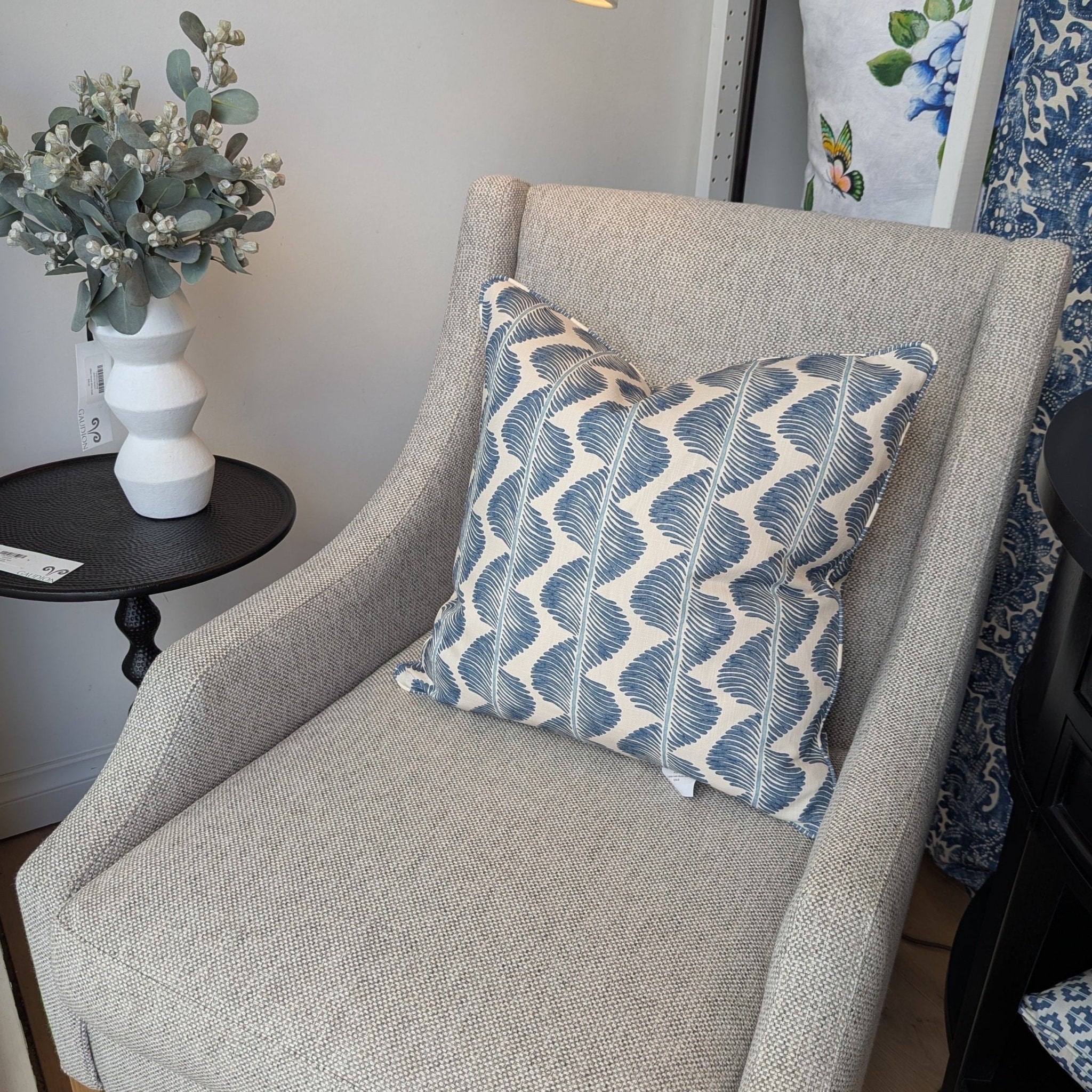 Romo Aubin Buxton Blue Cushion - Gaudion Furniture