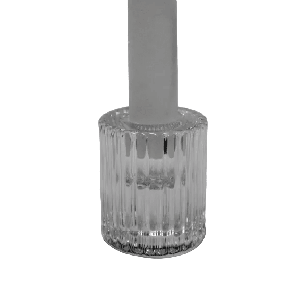 Ruffle Glass Candle Holders - 3 Sizes - Gaudion Furniture