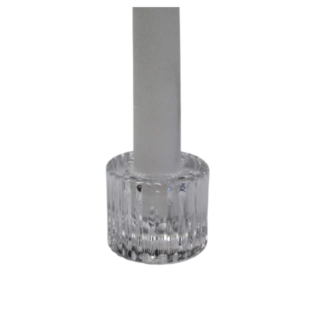 Ruffle Glass Candle Holders - 3 Sizes - Gaudion Furniture
