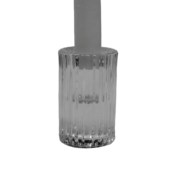 Ruffle Glass Candle Holders - 3 Sizes - Gaudion Furniture
