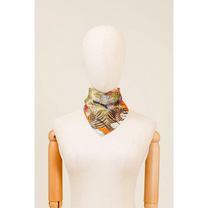 Silk Scarf - Tropical Temple Multicolour