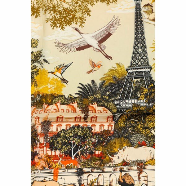 Silk scarf - Wild Paris Dark Green - Gaudion Furniture