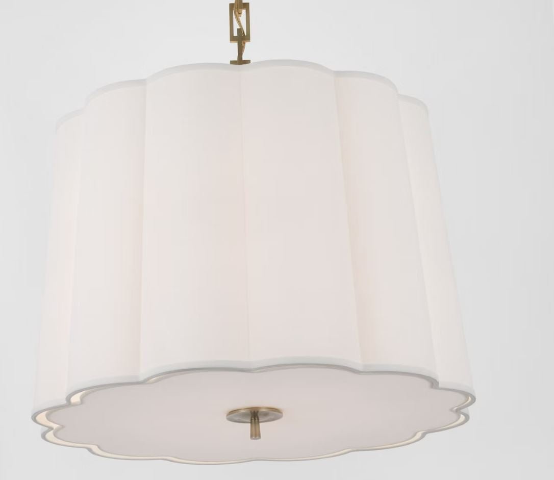 Simple Scallop Large Hanging Shade - Gaudion Furniture
