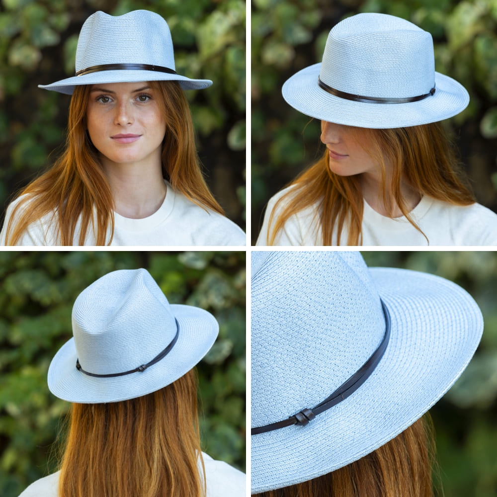 Travaux en Cours French Summer Hat Sky Blue
