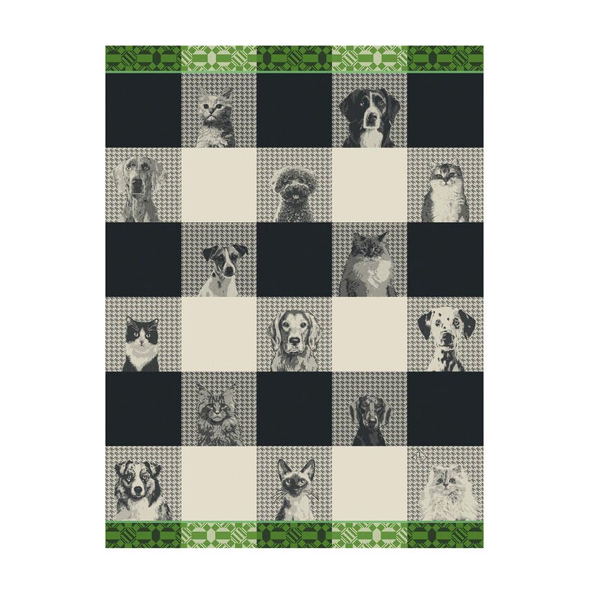 Tea Towel Cats & Dogs - Le Jaquard Francais - Gaudion Furniture