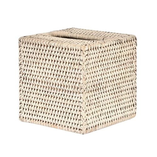 Tissue Box Cover Square White Wash - Gaudion Furniture