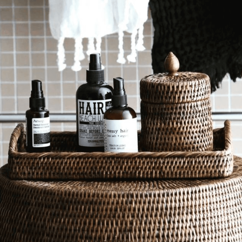 Tray Cane Small Antique Brown - Gaudion Furniture