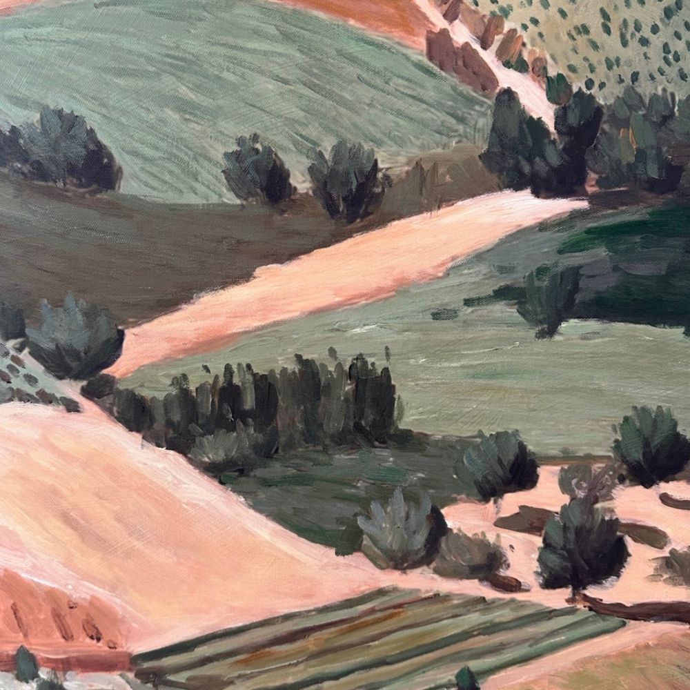 Tuscan Countryside Framed Canvas 70 x 100 cm - Gaudion Furniture