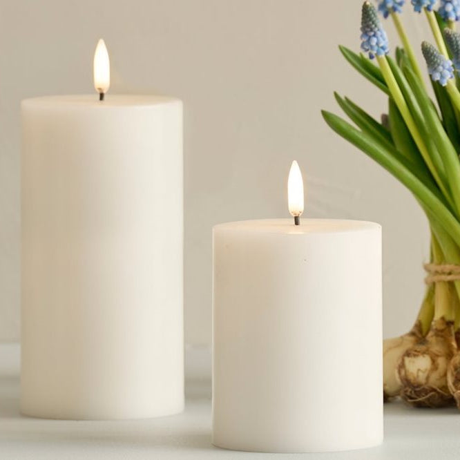 Flameless Candle 7.8 x 15.2 h White