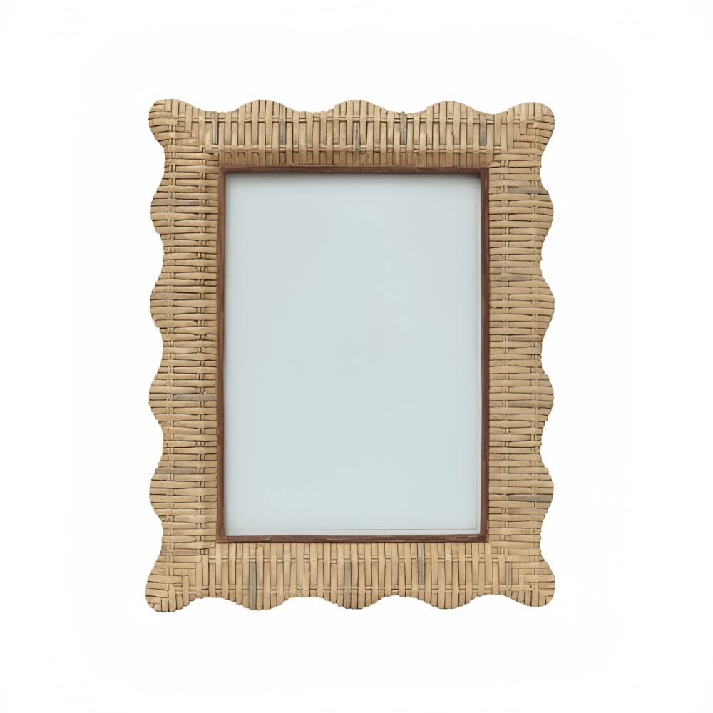 Wave Photo Frame 5 x 7 Inches Rattan