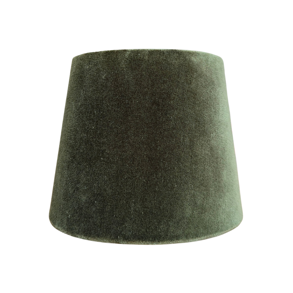 Olive velvet lamp shade small gaudion furniture