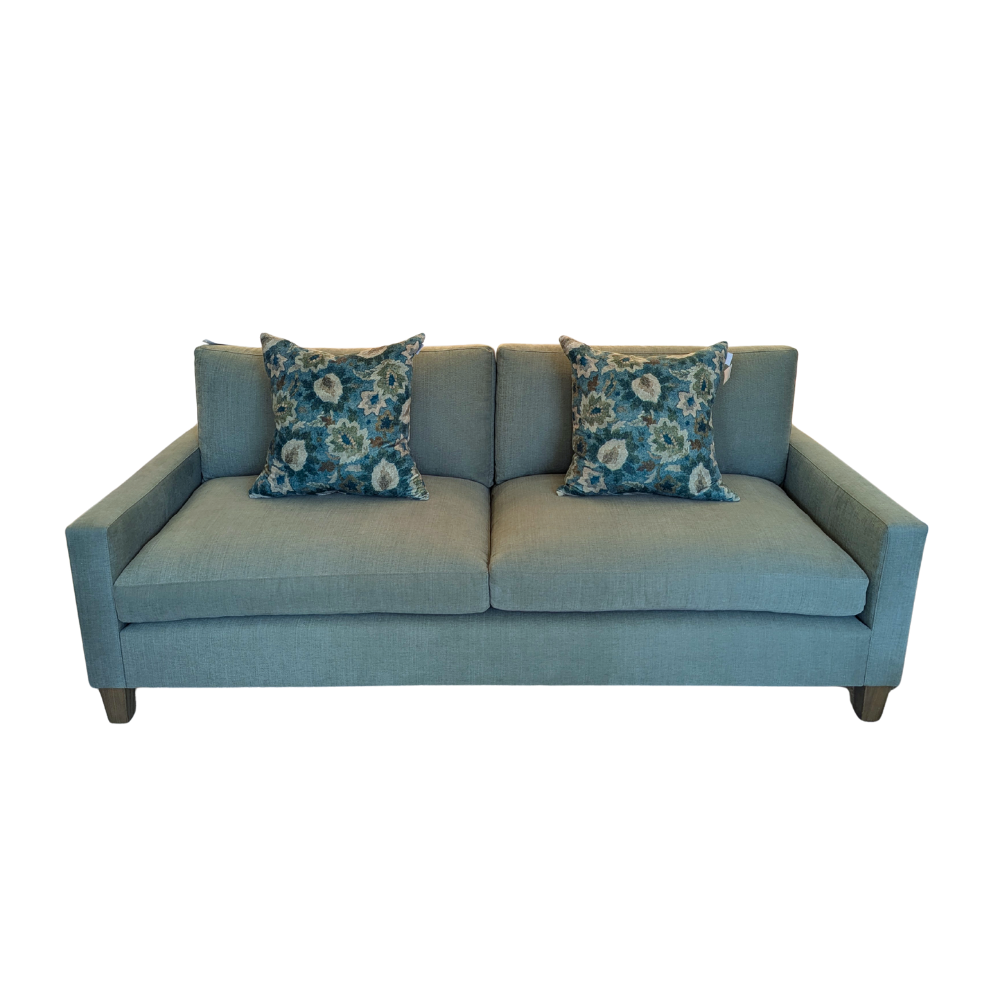 Manon Thyme Sofa in green linen Gaudion Furniture