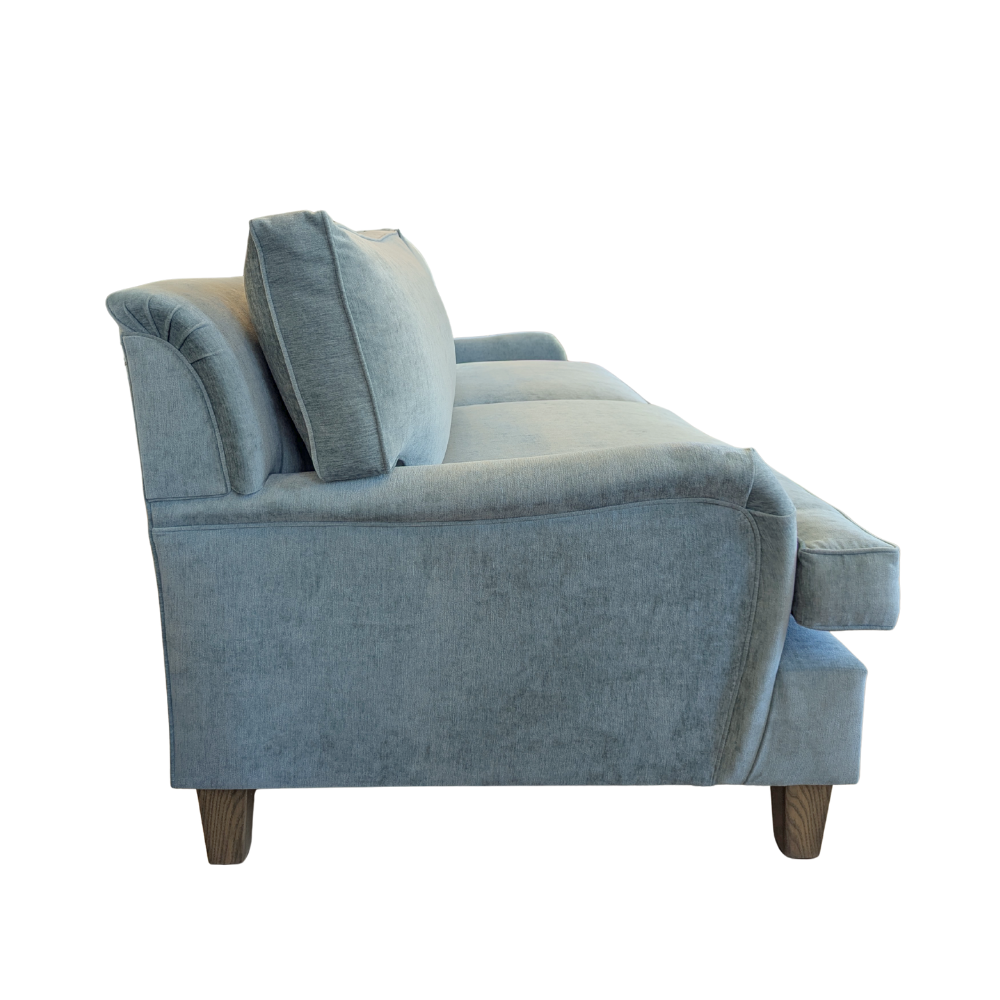 Hamptons sofa in mineral velvet gaudion furniture