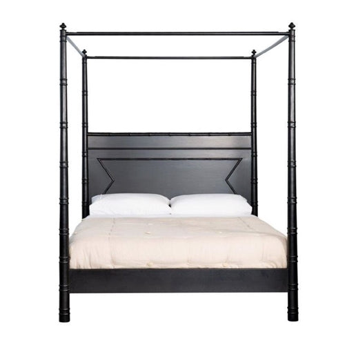 Xavier Furniture BED Cayman 4 Poster Bed Black Stain