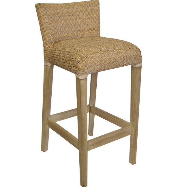 Amalfi Cane Bar Stool White - Gaudion Furniture