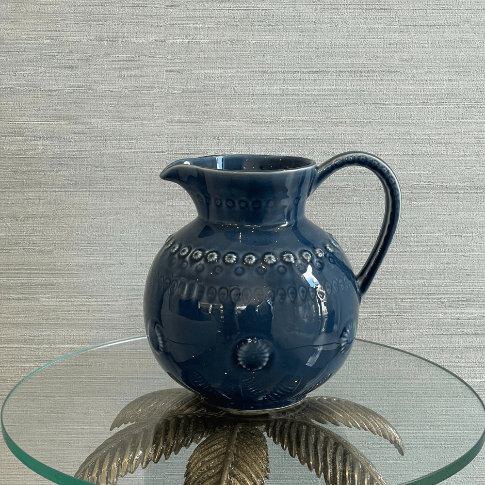 Bordallo Pinheiro jug Bordallo Pinheiro Azul Blue Jug