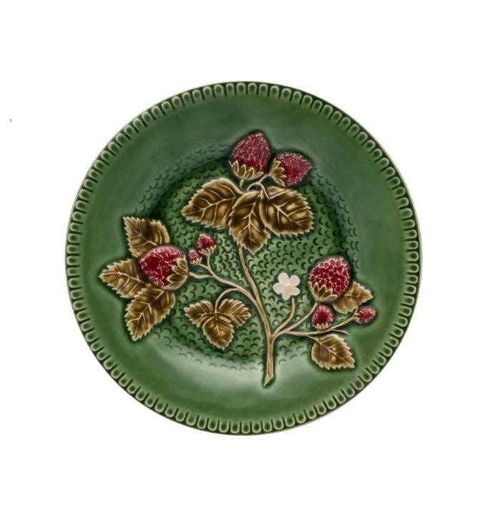 Bordallo Pinheiro PLATE Bordallo Pinheiro Strawberry Plate Medium