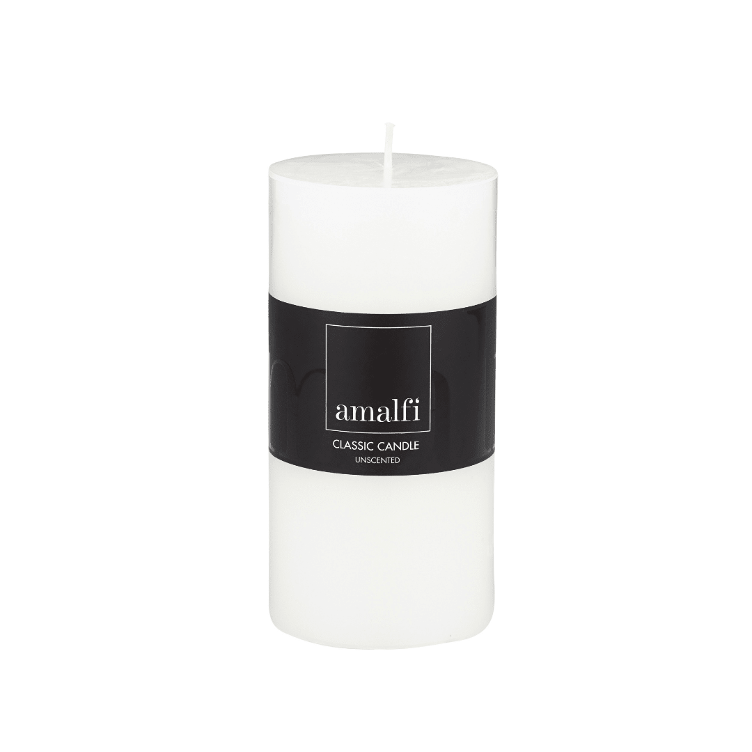 Candle Pillar 15cm White - Gaudion Furniture