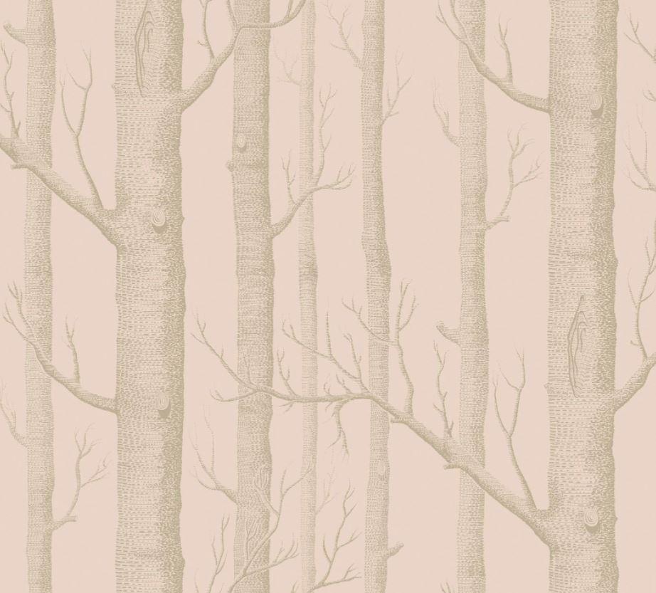 Cole and Son Wallpaper 1 x Pink & Gliver 103/5024 Woods Wallpaper Roll Cole & Son Woods Wallpaper