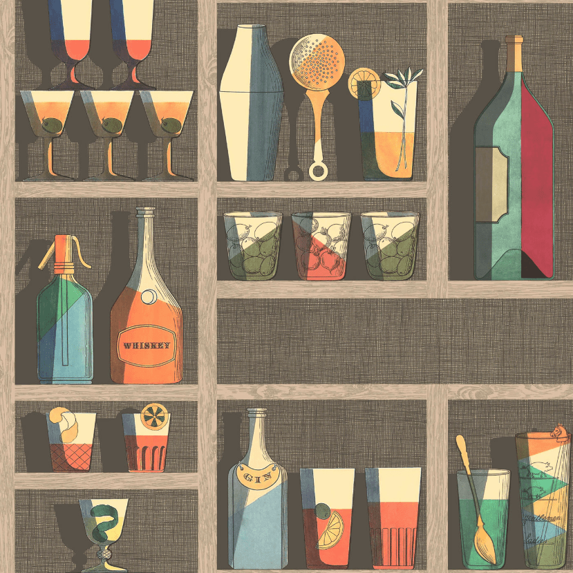 Cole and Son Wallpaper Cocktails Wallpaper Cole and Son Fornasetti Cocktails Wallpaper 3 Colours