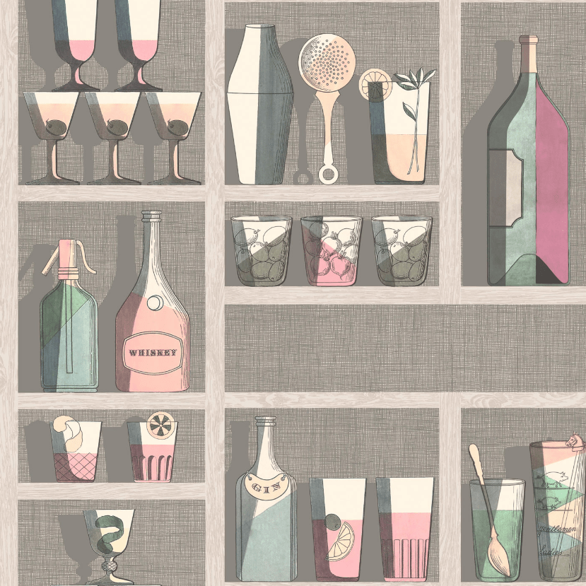 Cole and Son Wallpaper Cocktail Wallpaper Cole and Son Fornasetti Cocktails Wallpaper 3 Colours
