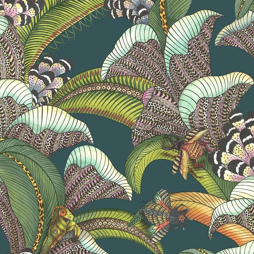 Cole & Son Ardmore Jabula Hoopoe Leaves Wallpaper 7 Colours - Gaudion Furniture