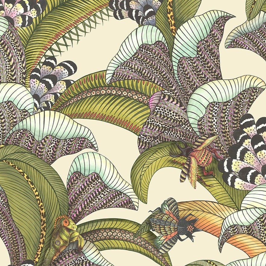 Cole & Son Ardmore Jabula Hoopoe Leaves Wallpaper 7 Colours - Gaudion Furniture