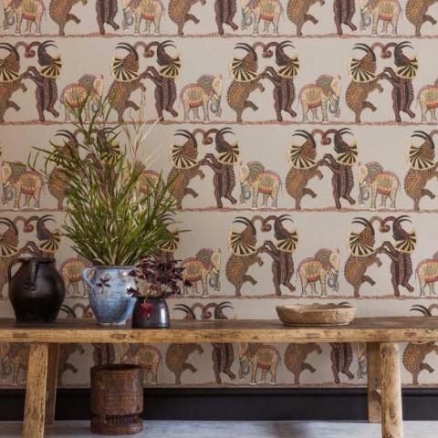 Cole & Son Ardmore Safari Dance Wallpaper - Gaudion Furniture