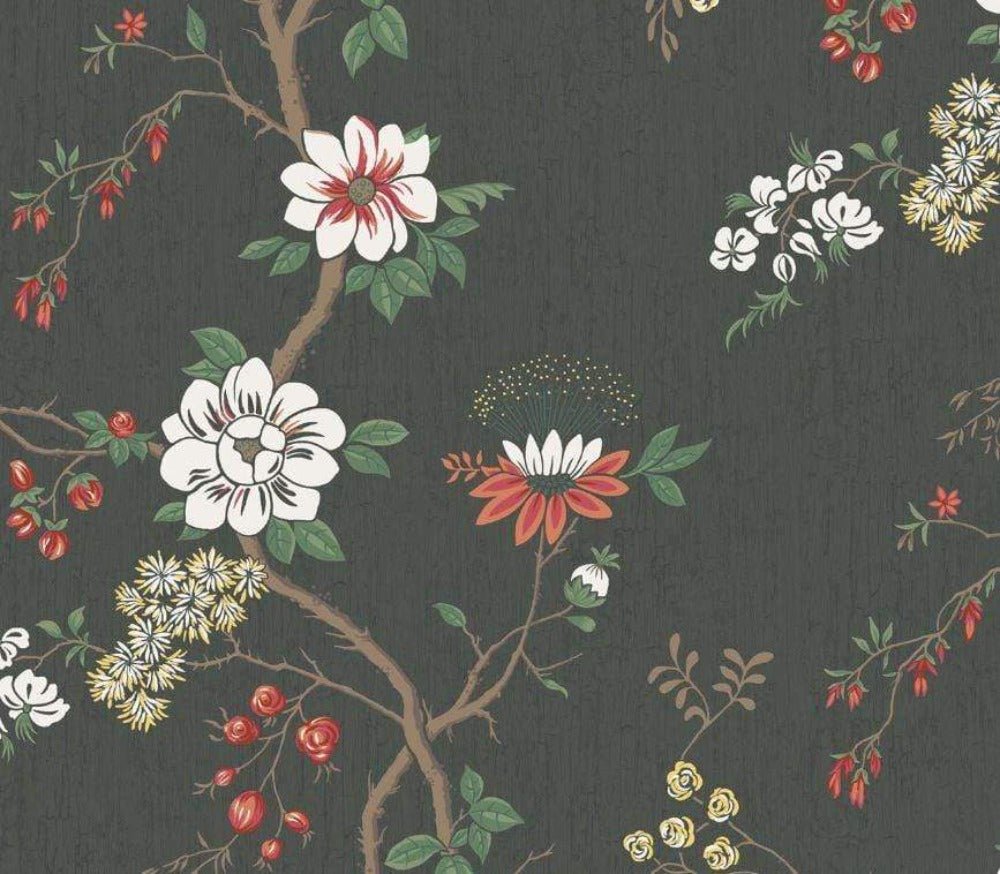 Cole & Son Botanical Botanica Camellia Wallpaper 5 Colours - Gaudion Furniture