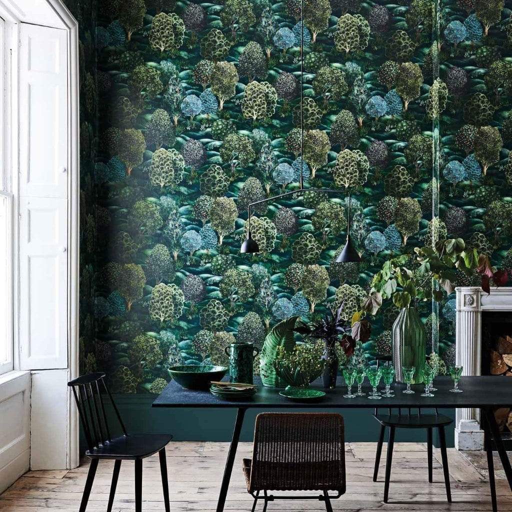 Cole & Son Botanical Botanica Forest Wallpaper - Gaudion Furniture