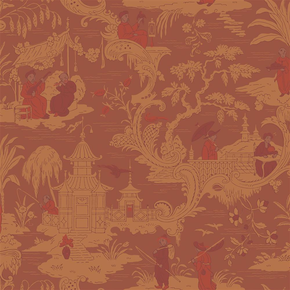 Cole & Son Chinese Toile Wallpaper 4 Colours - Gaudion Furniture