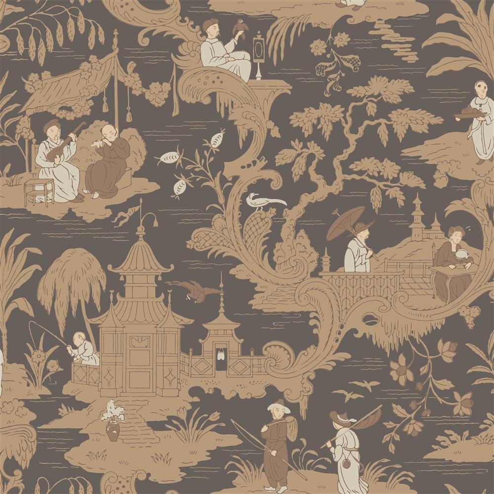 Cole & Son Chinese Toile Wallpaper 4 Colours - Gaudion Furniture